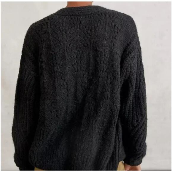 NWT Anthropologie Emile Cardigan / Lea & Viola Black Sweater Small - Picture 3 of 9
